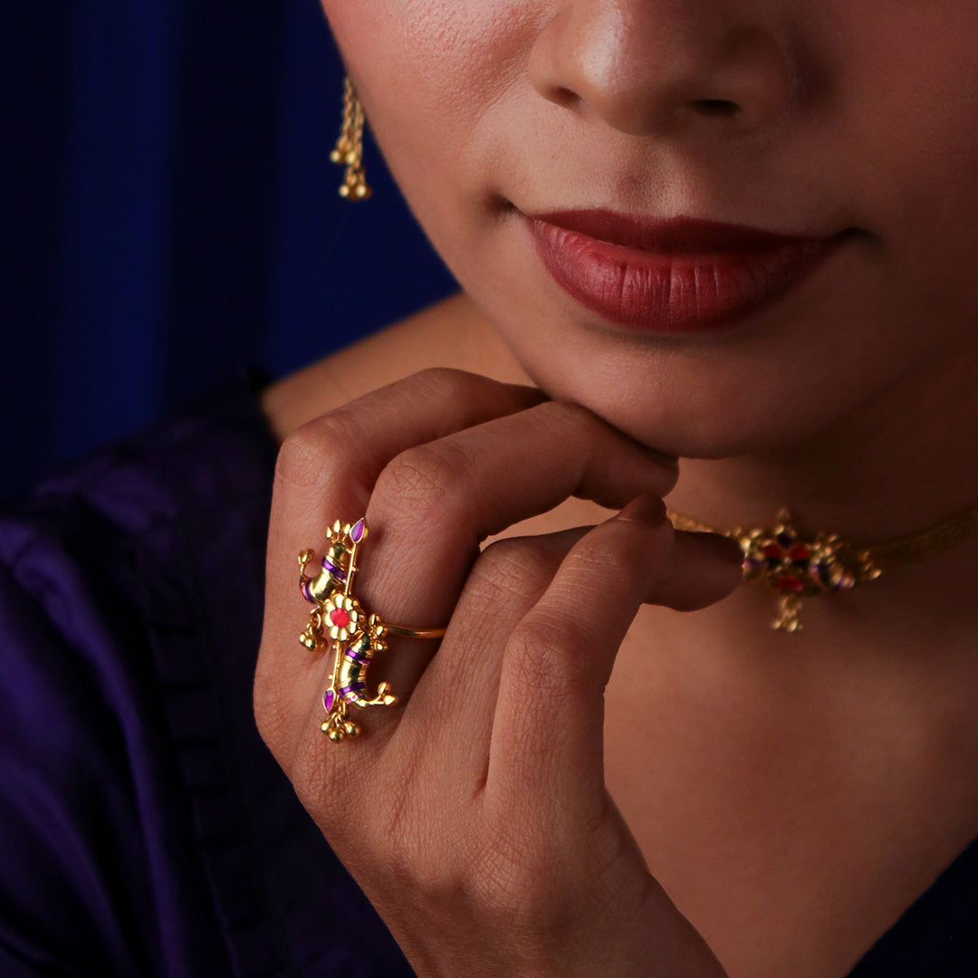 pakhi silver finger ring by moha