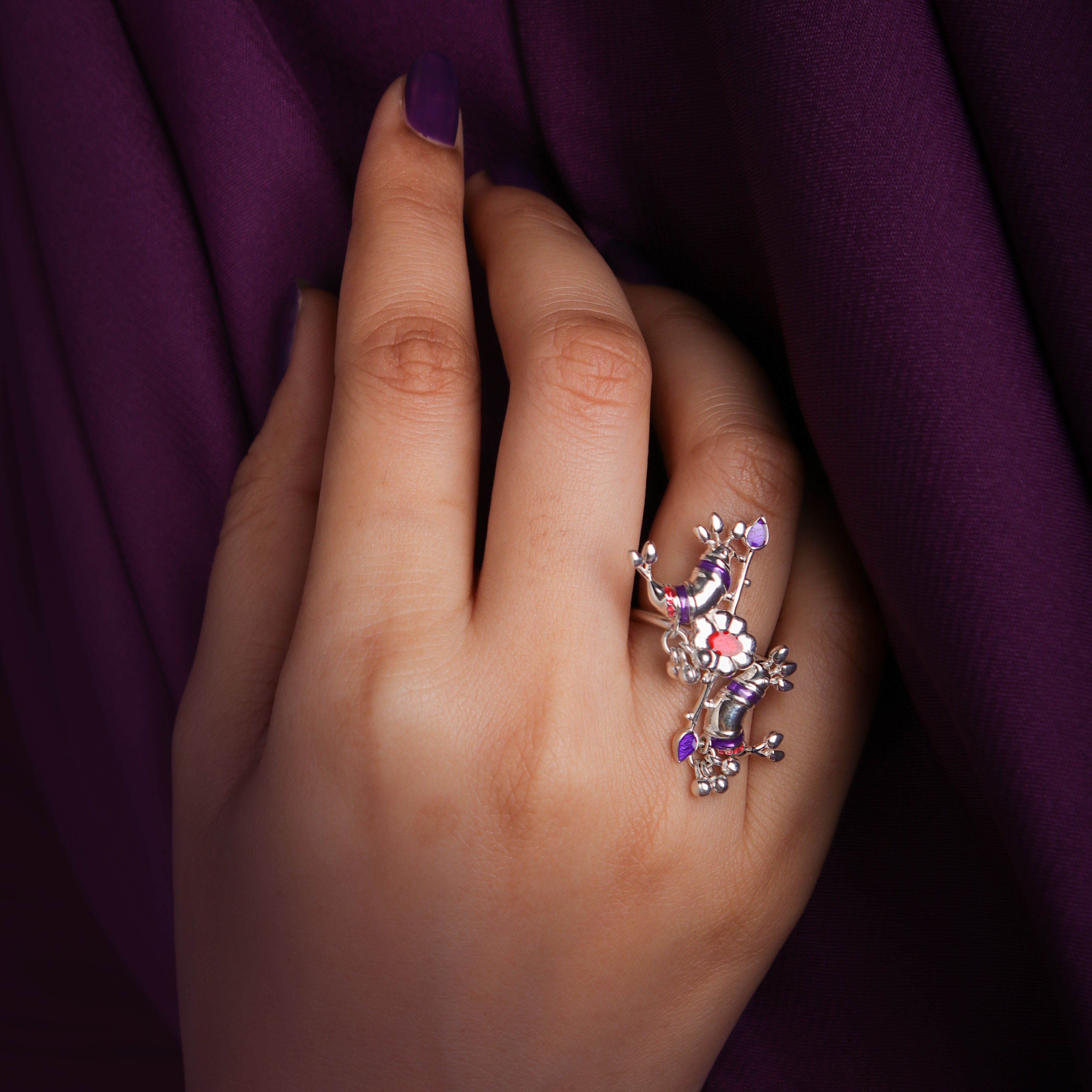 pakhi silver finger ring by moha