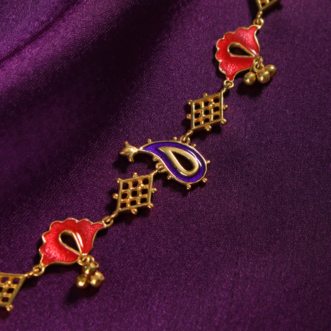 phulpatti silver bracelet anklet by moha