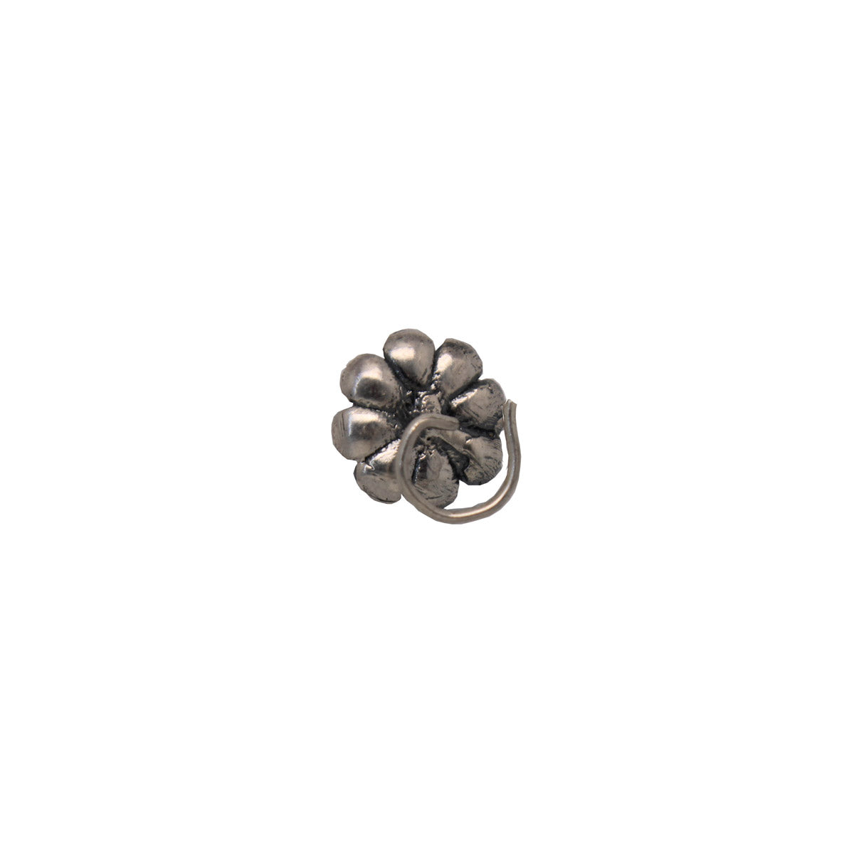 sadafuli silver nose pin