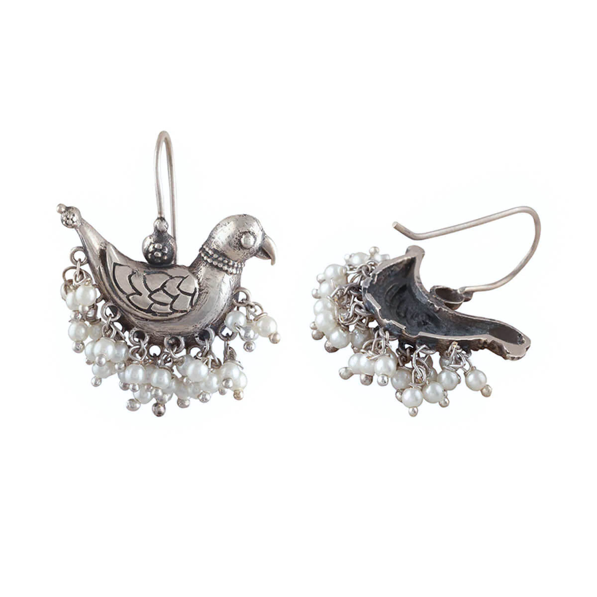 shuk sarika silver earrings by moha