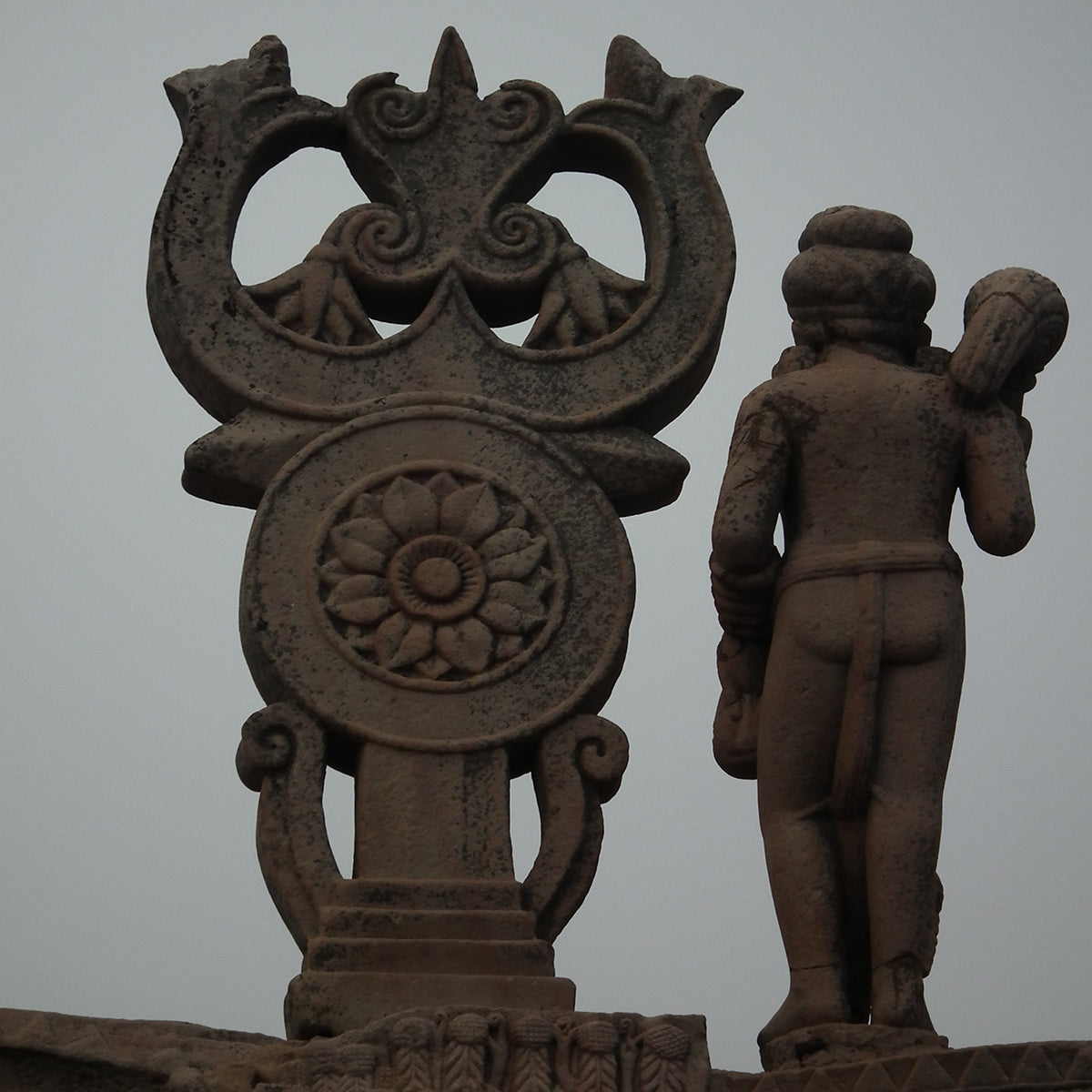 triratna mandala silver earring by moha