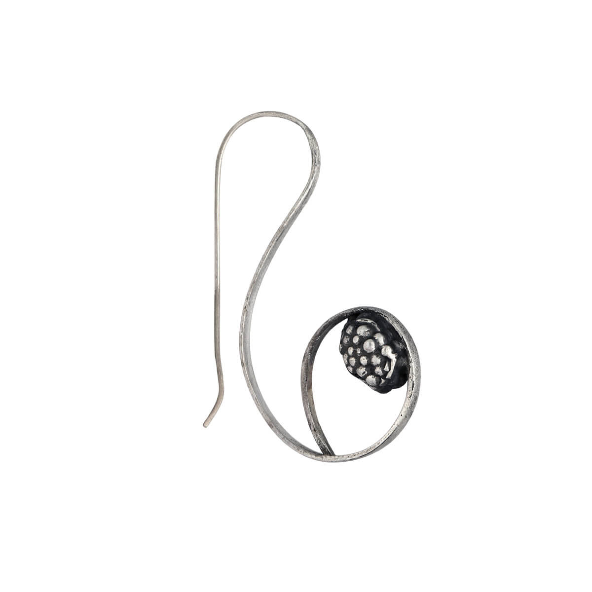 trumpet vine silver earrings by moha
