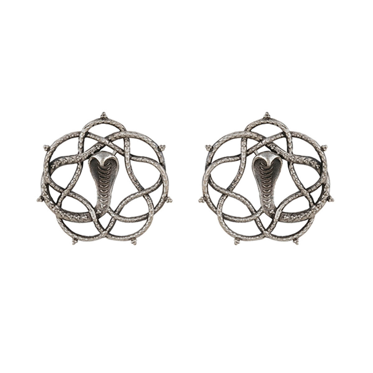 vasuki silver earrings by moha