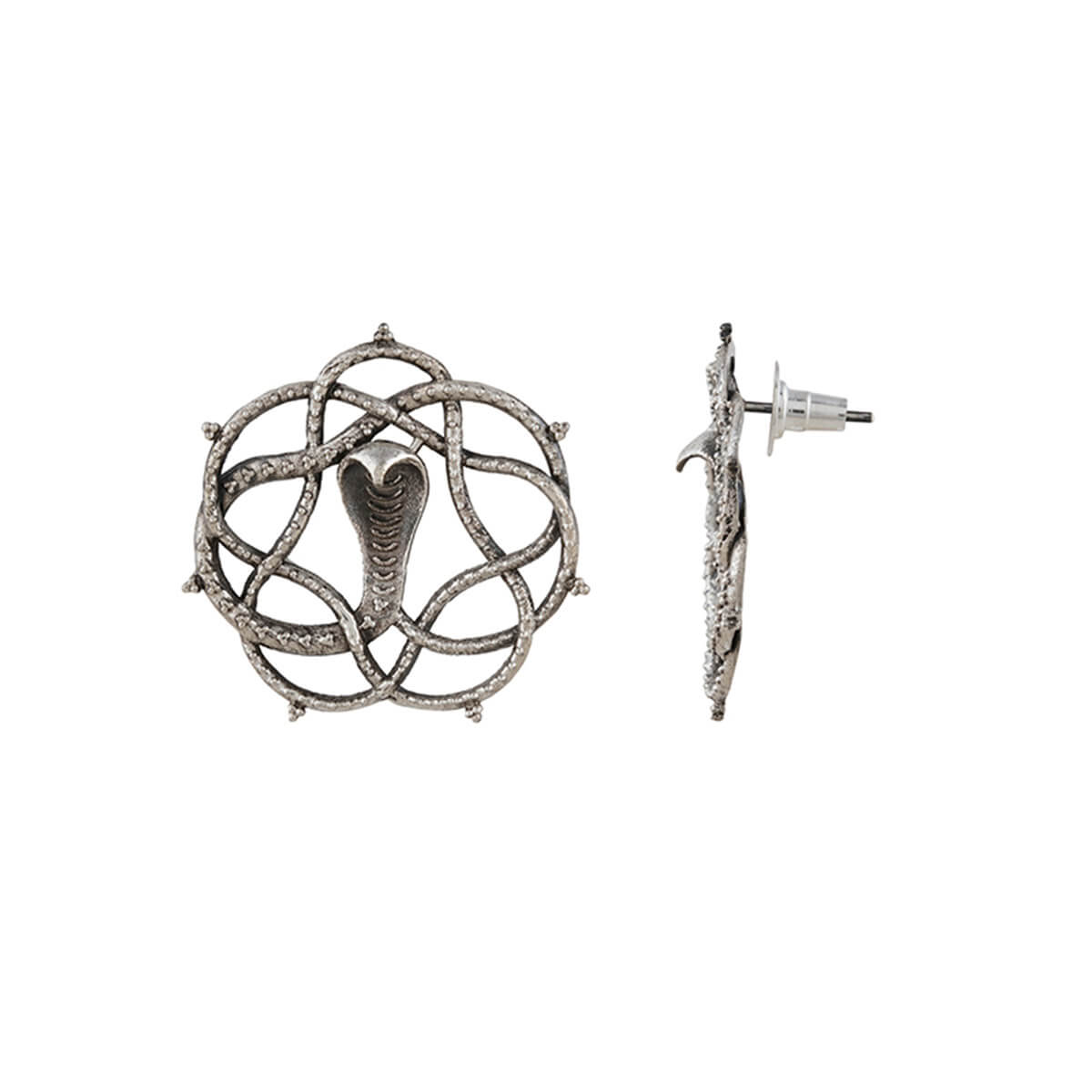 vasuki silver earrings by moha