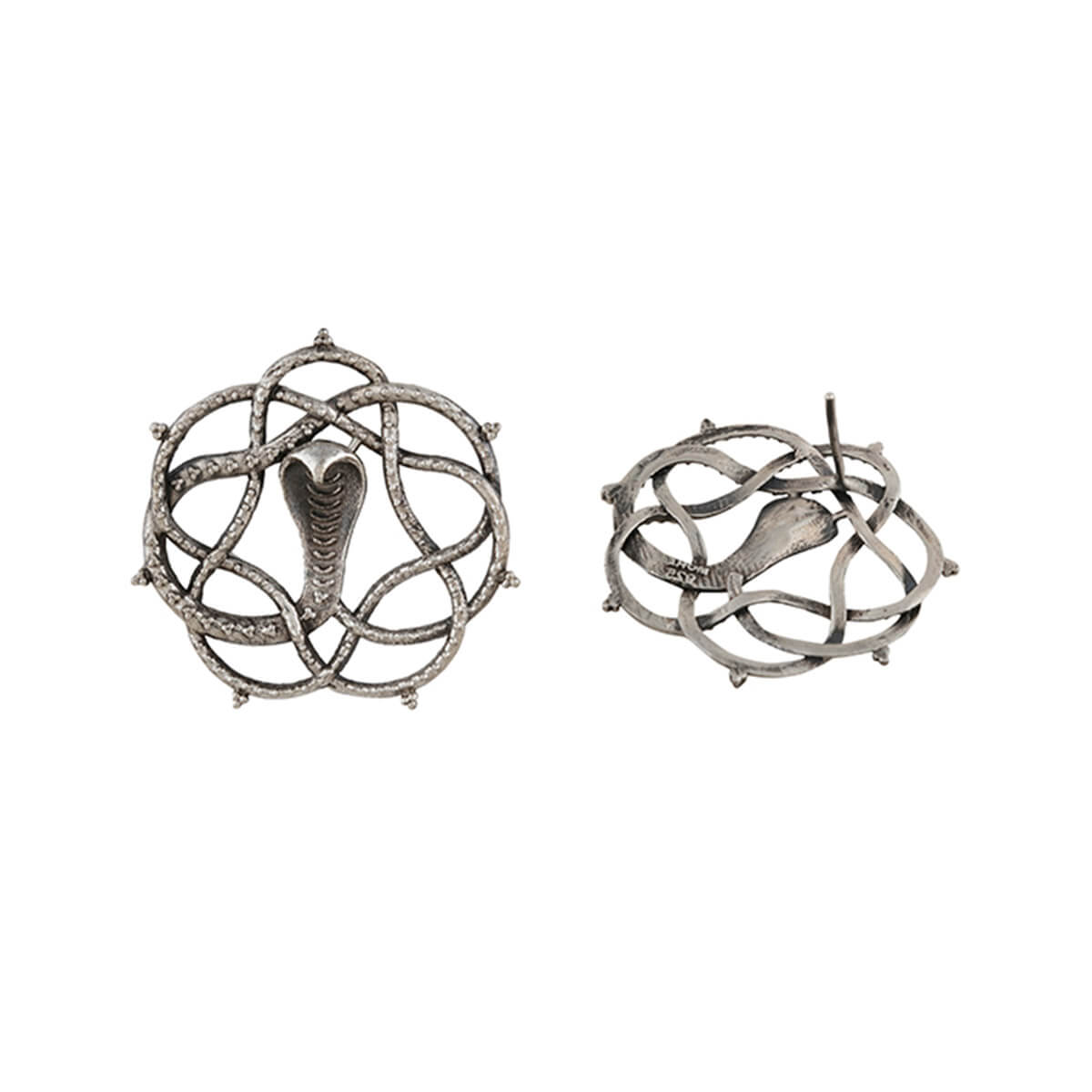 vasuki silver earrings by moha