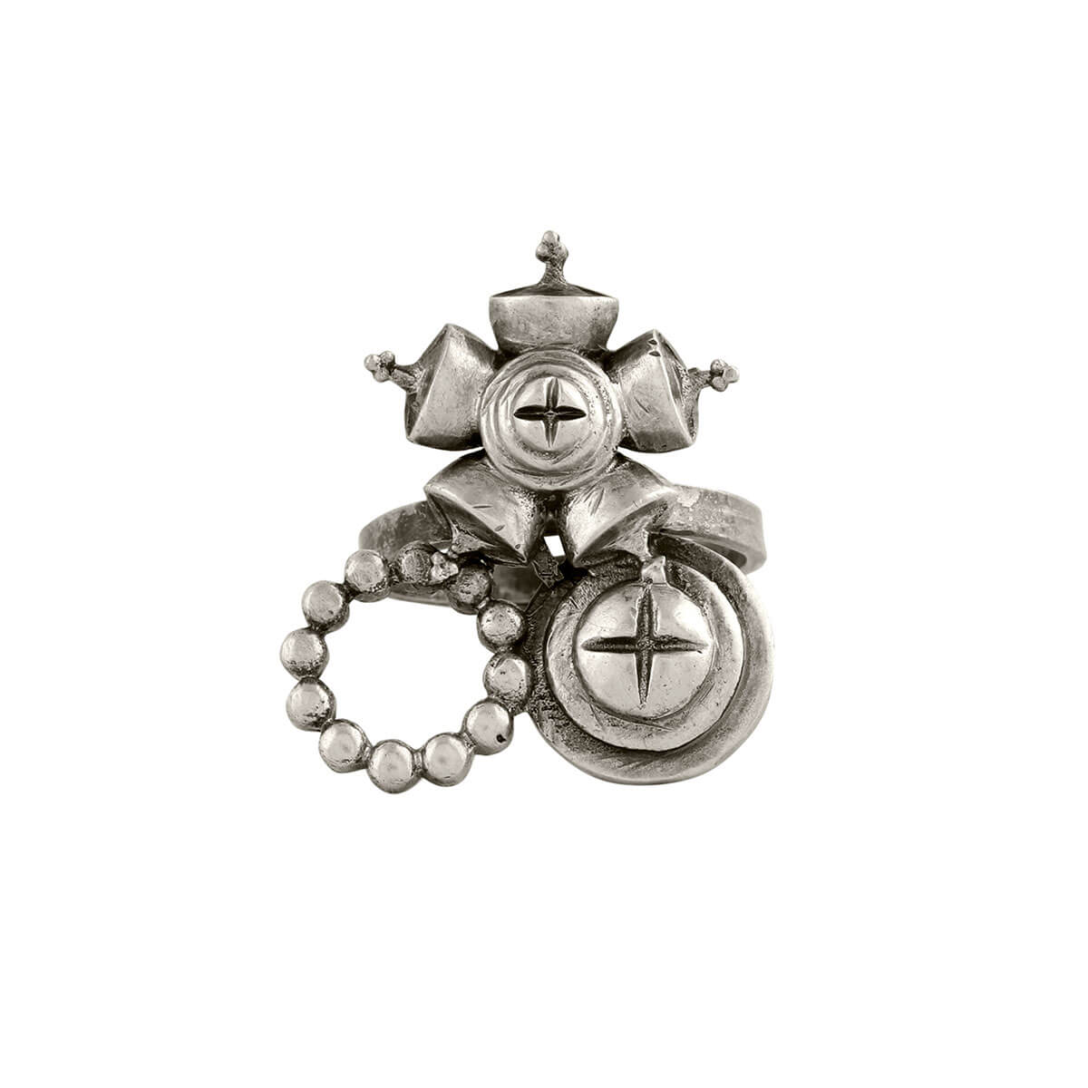 west rose circle ring