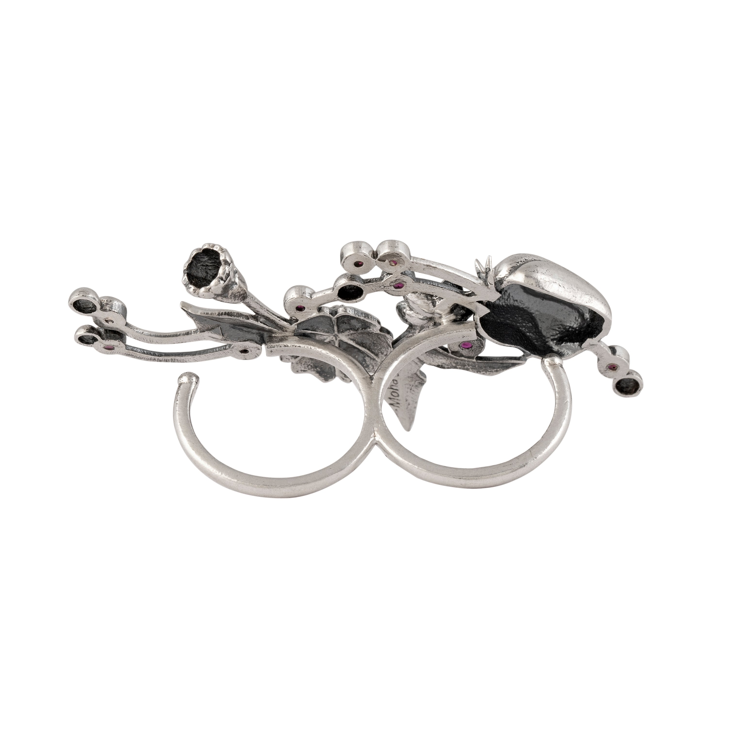william morris blossom pod silver finger ring by moha