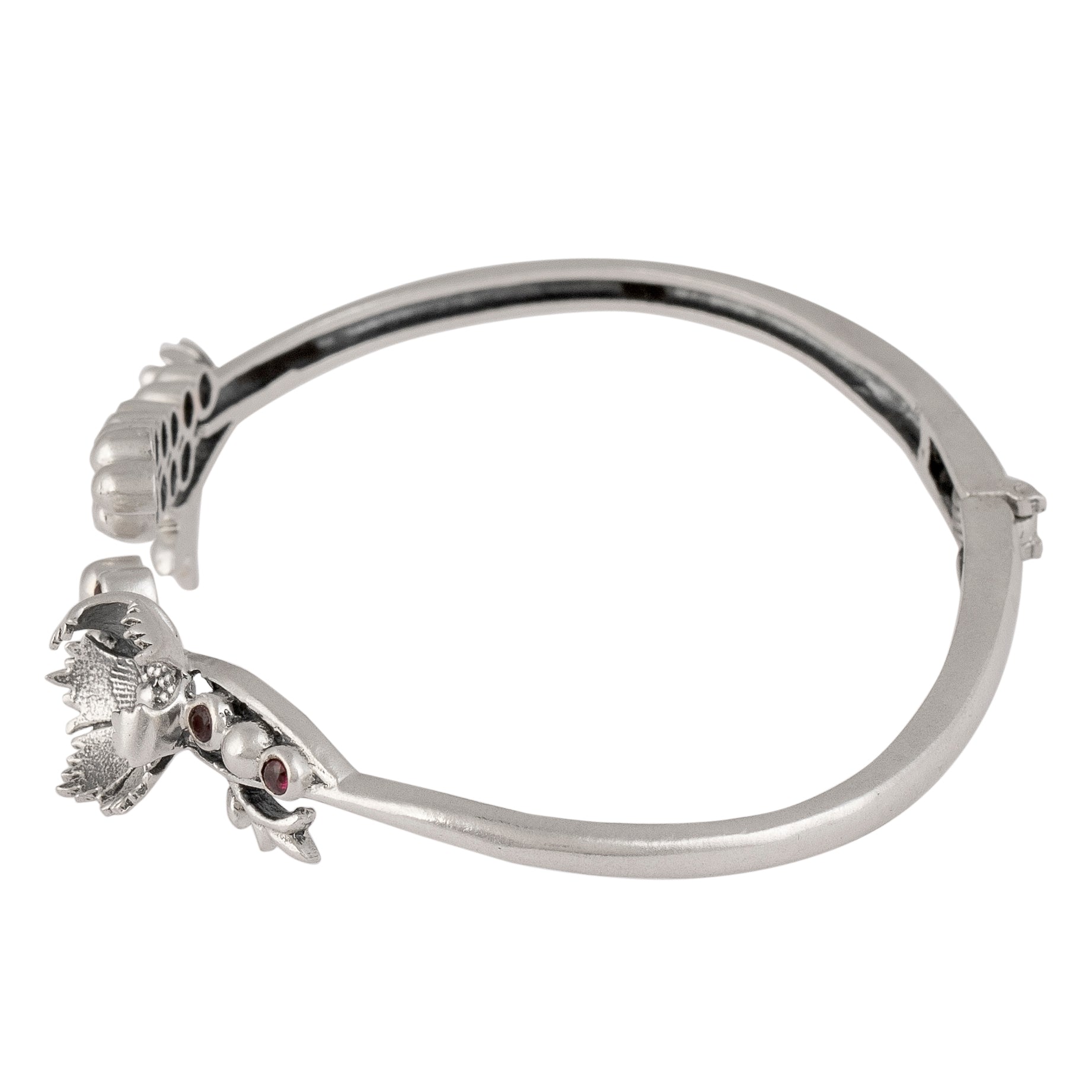 william morris compton buds silver bangle by moha