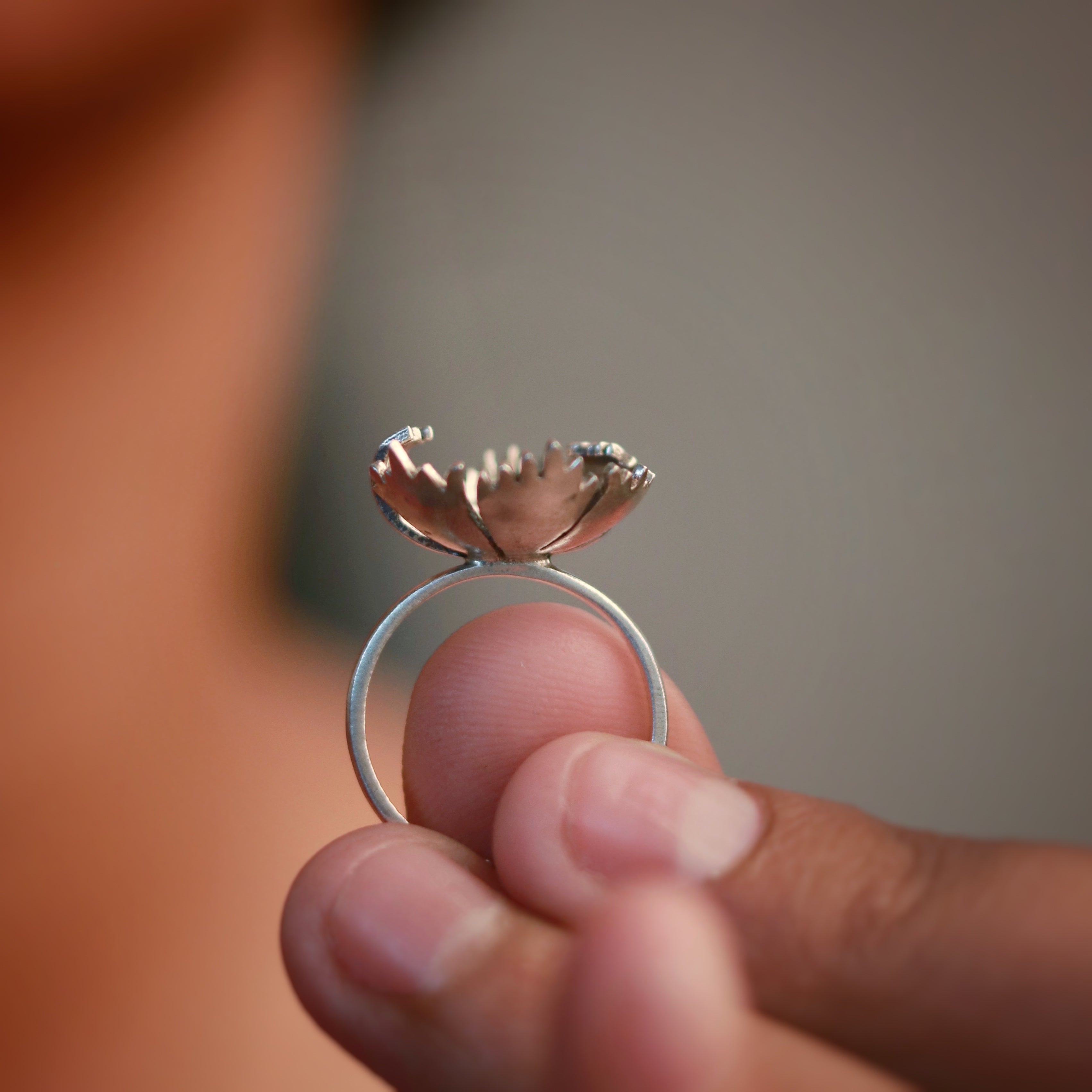 william morris compton flower finger ring by moha