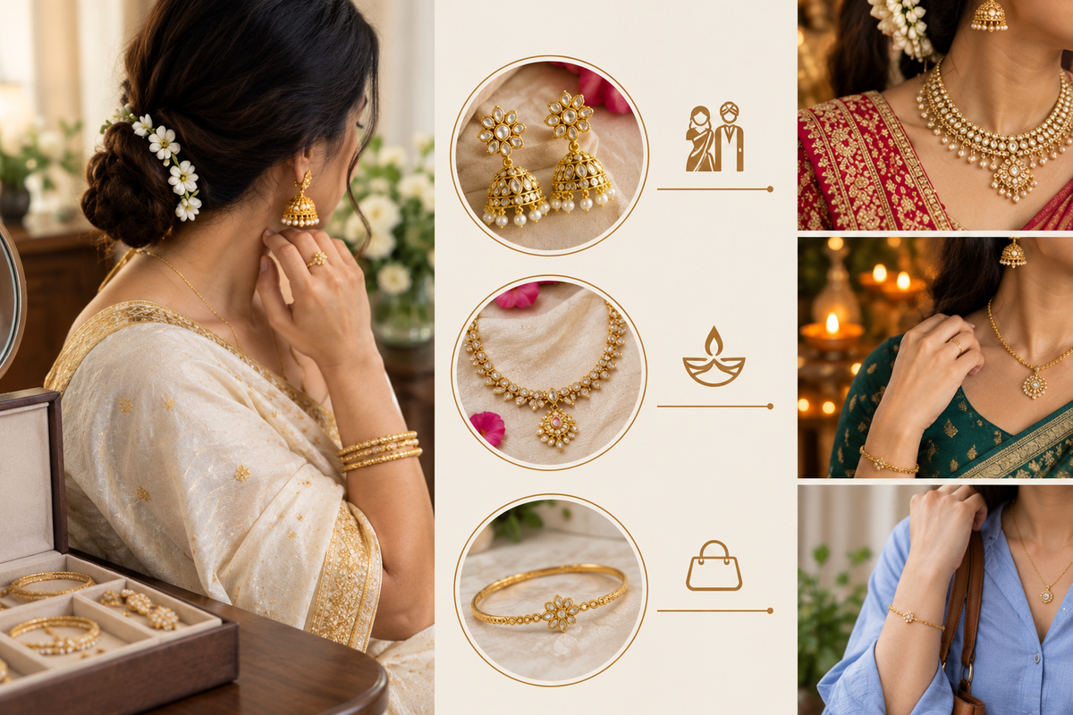 How to Choose Gold-Plated Jewellery for Weddings, Festivals and Everyday Wear