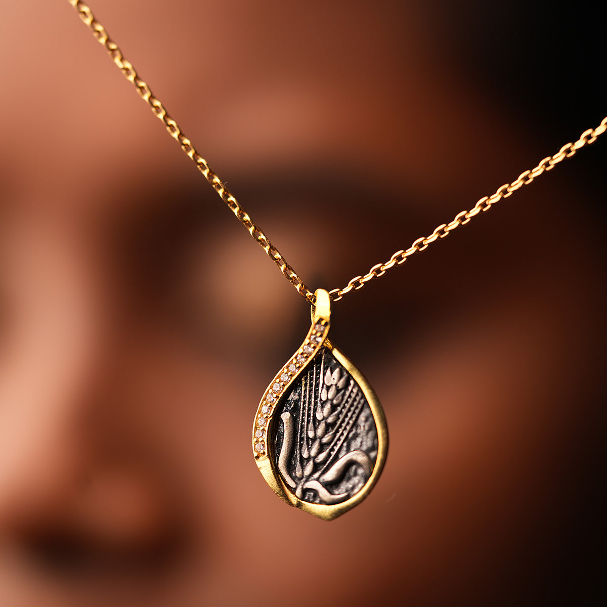 Dhaan Silver Pendant with Chain by MOHA