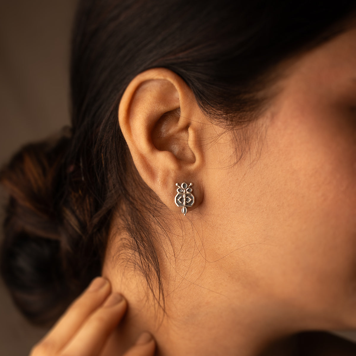 Alpana Silver Earrings by Moha