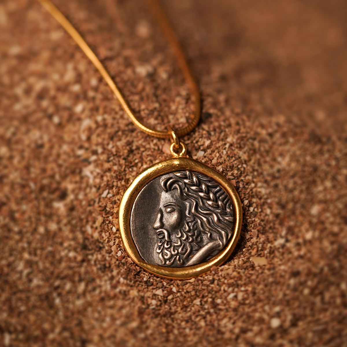 Zeus Silver Pendant with Chain by MOHA