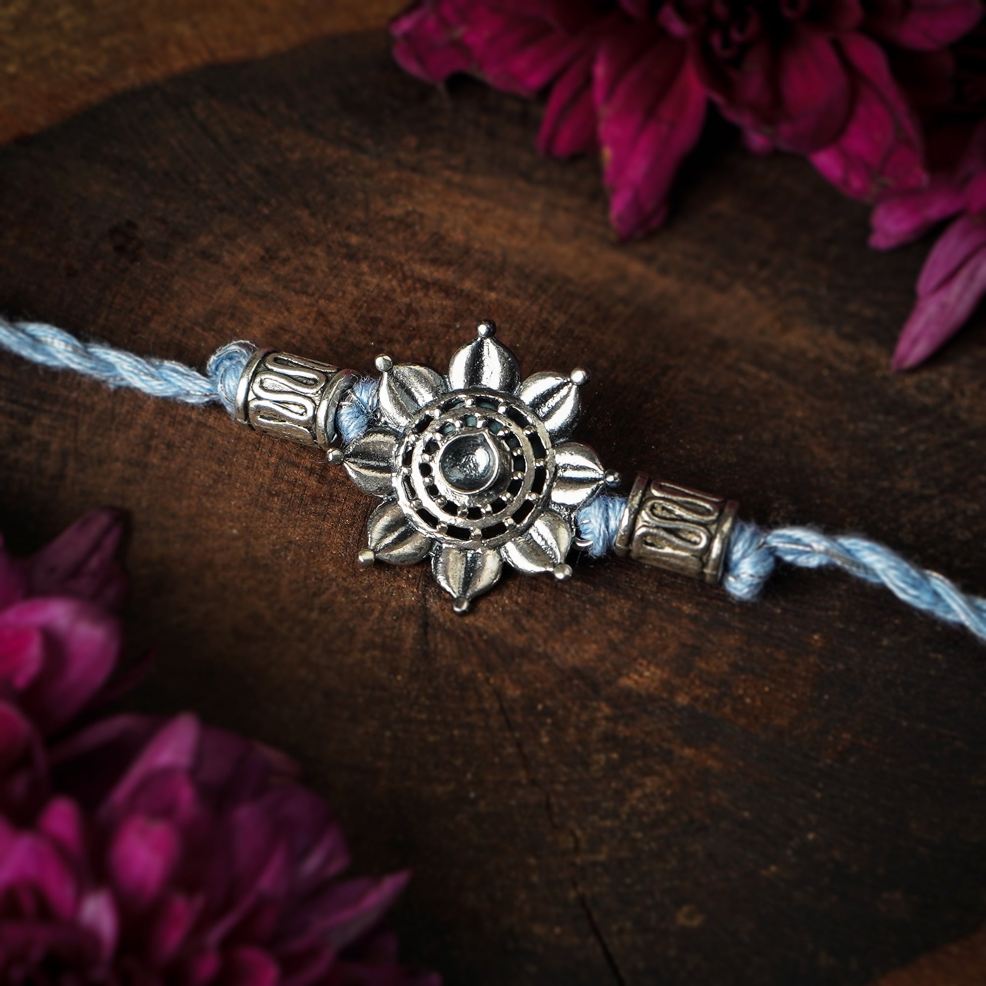 Diya Silver Rakhi by Moha