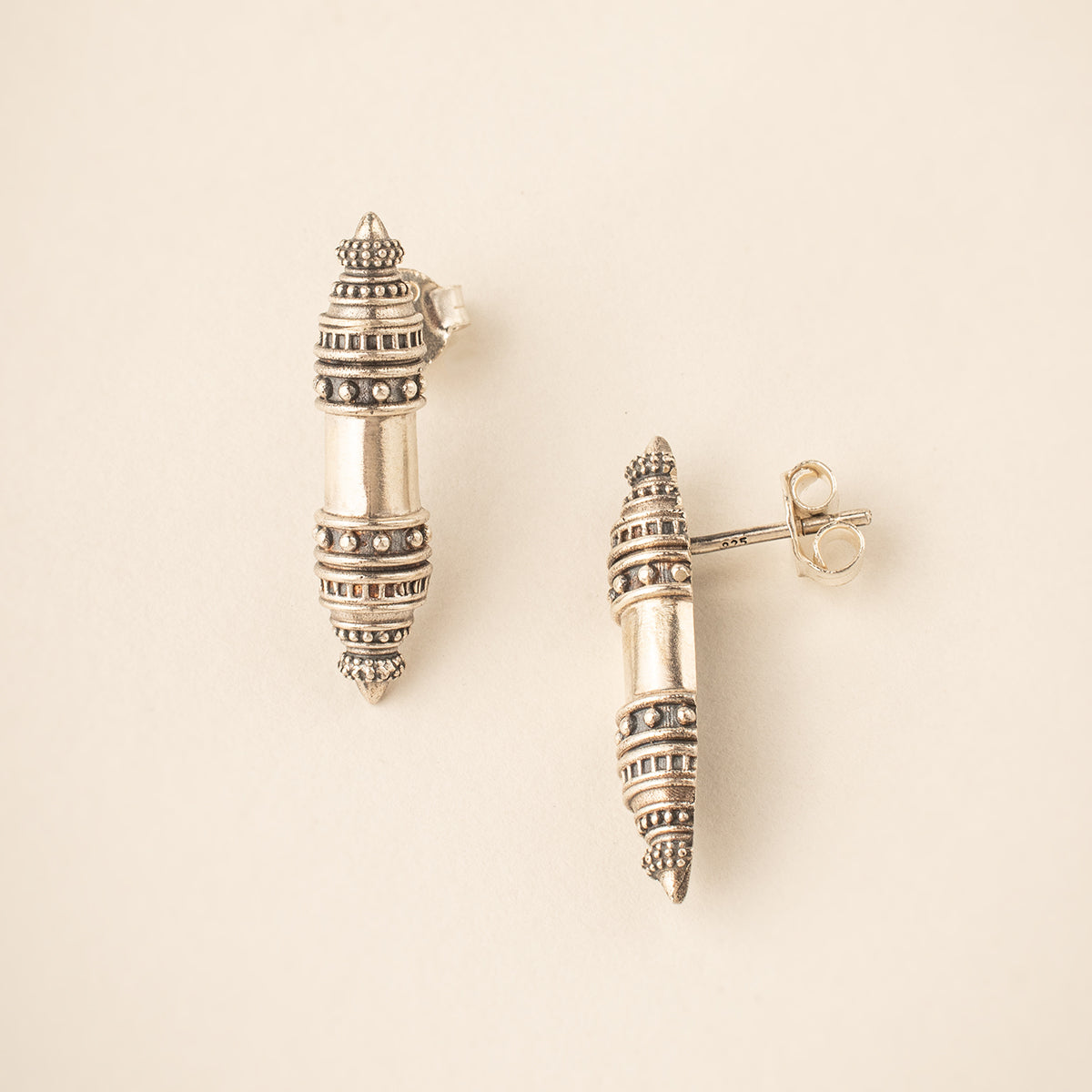 Shakti Silver Earrings by MOHA