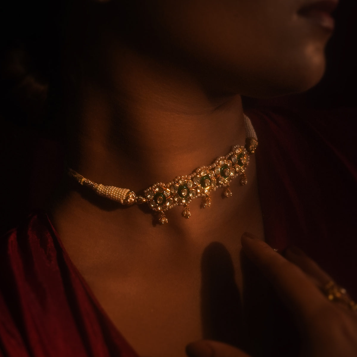 Saaj Silver Choker by MOHA