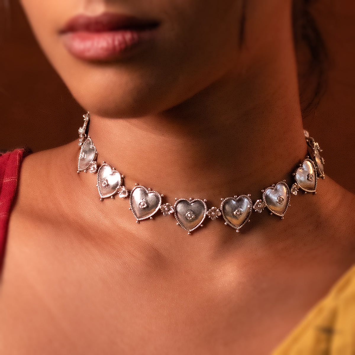 Ruhi Silver Choker by MOHA