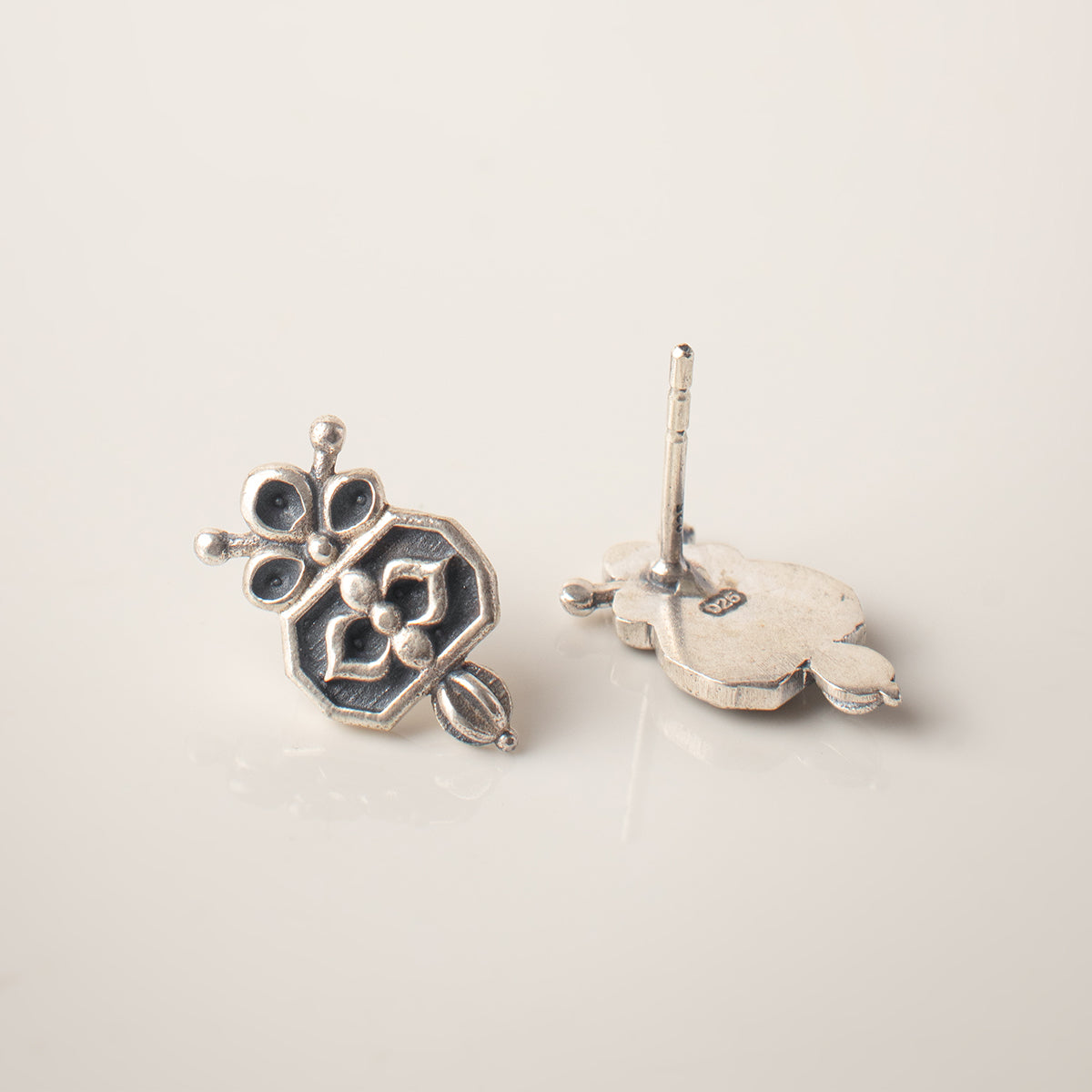 Alpana Silver Earrings by Moha