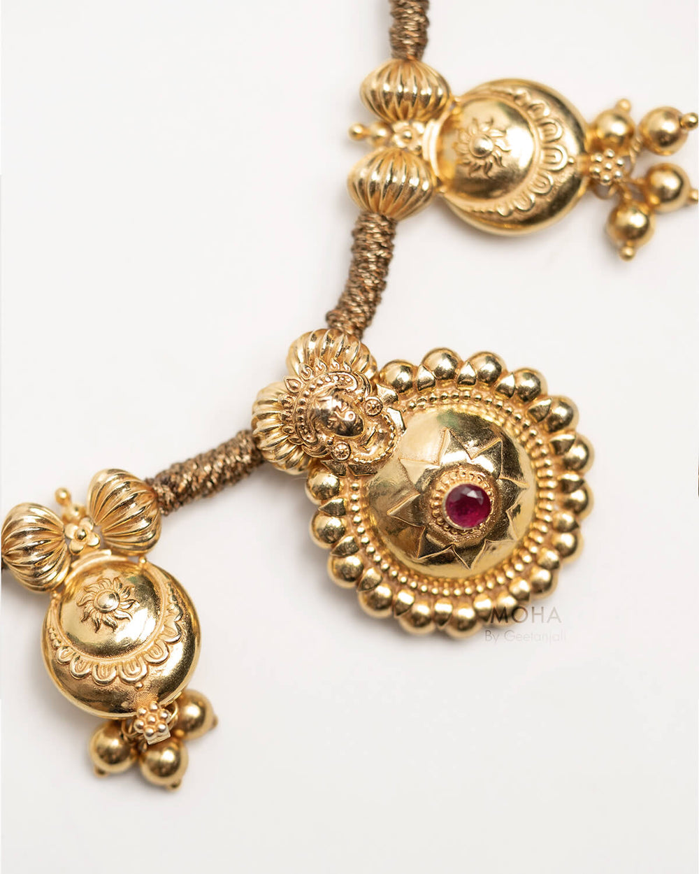 Bhavani Saaj Necklace by MOHA (Gold Plated)