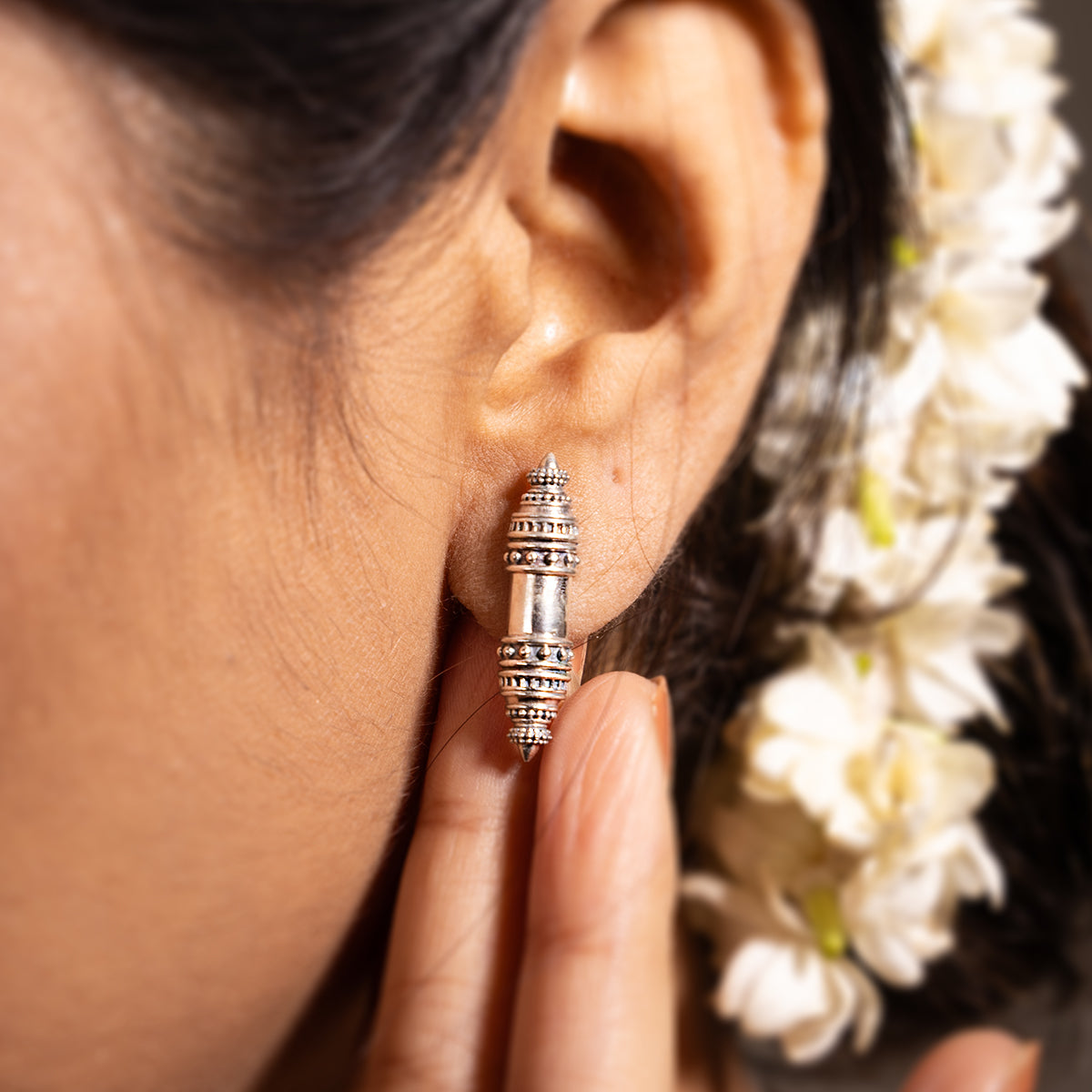 Shakti Silver Earrings by MOHA