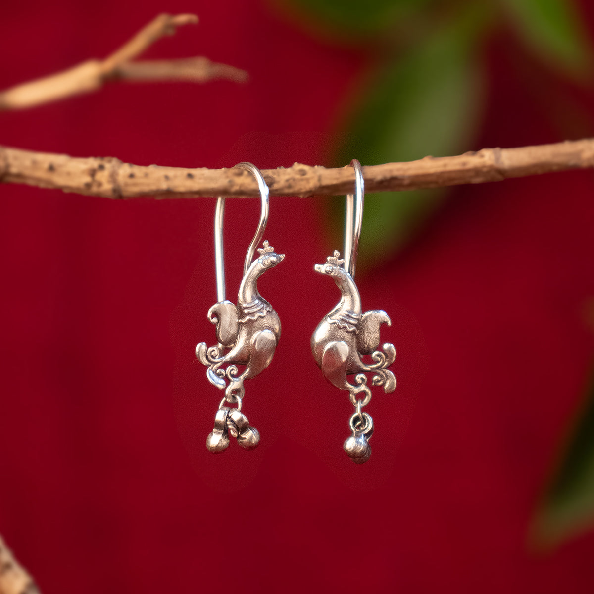 Pihu Silver Bugadi Earrings by Moha