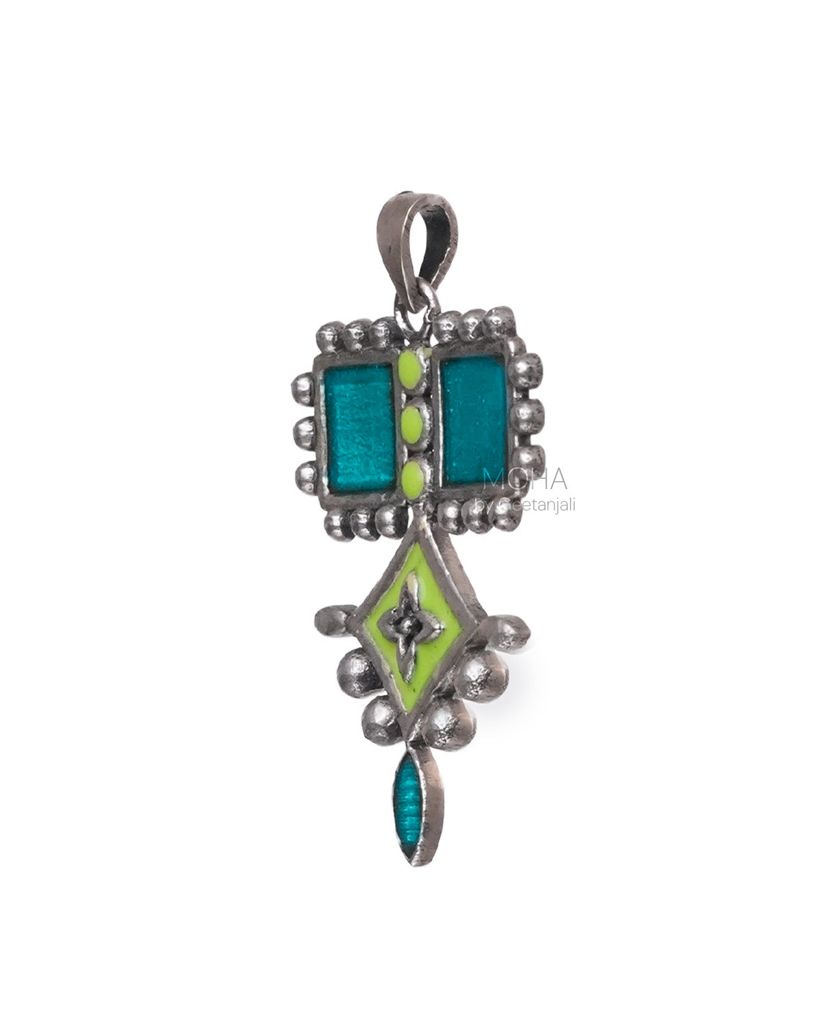Aakriti Silver Pendant by MOHA (Only Pendant)