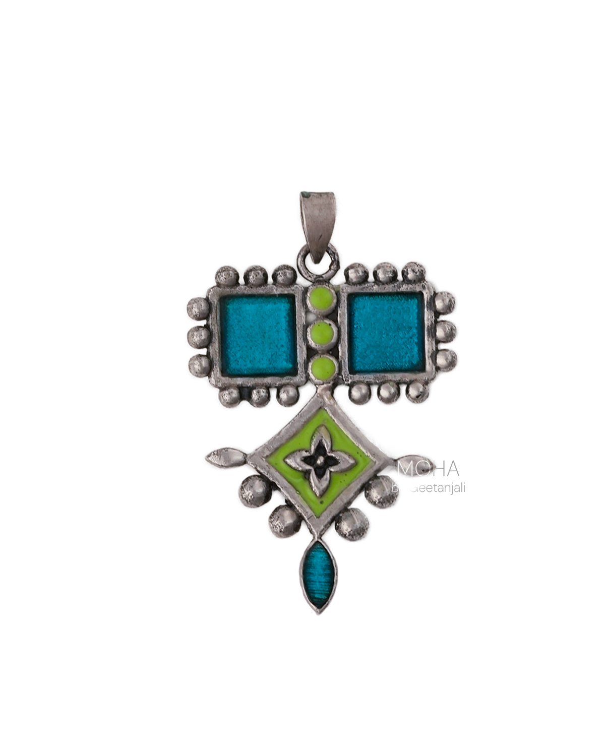 Aakriti Silver Pendant by MOHA (Only Pendant)