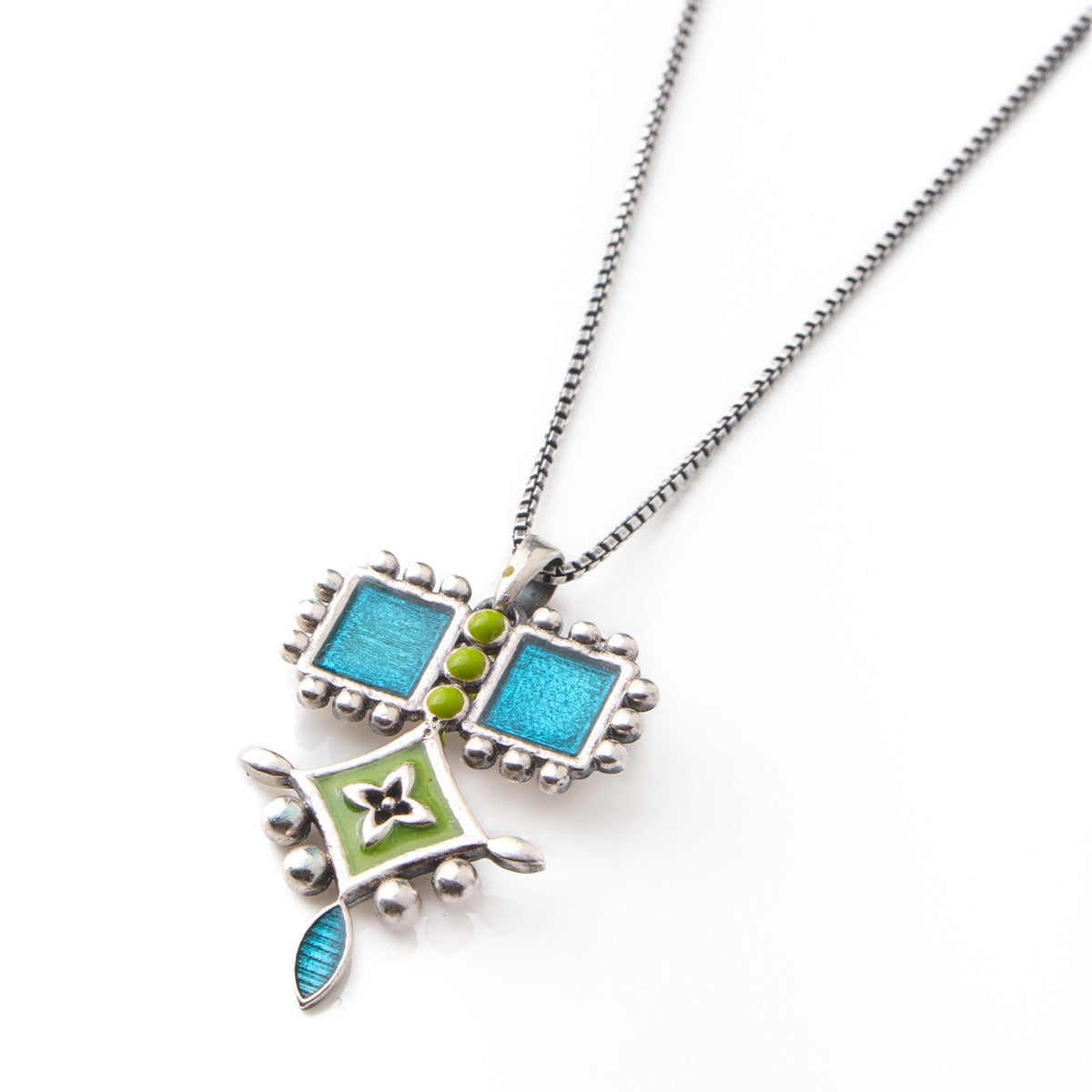 aakriti silver chain pendant by moha