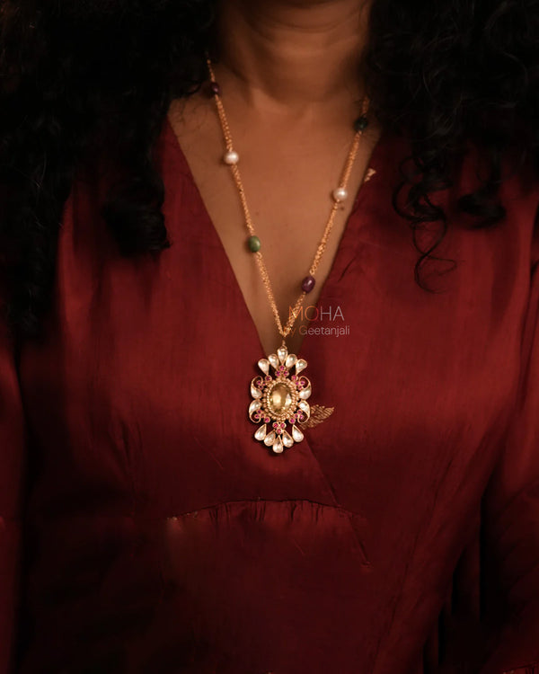 Aaranya Silver Necklace By MOHA