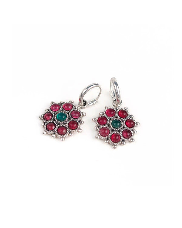 Adaa Hoops Silver Bugadi by Moha