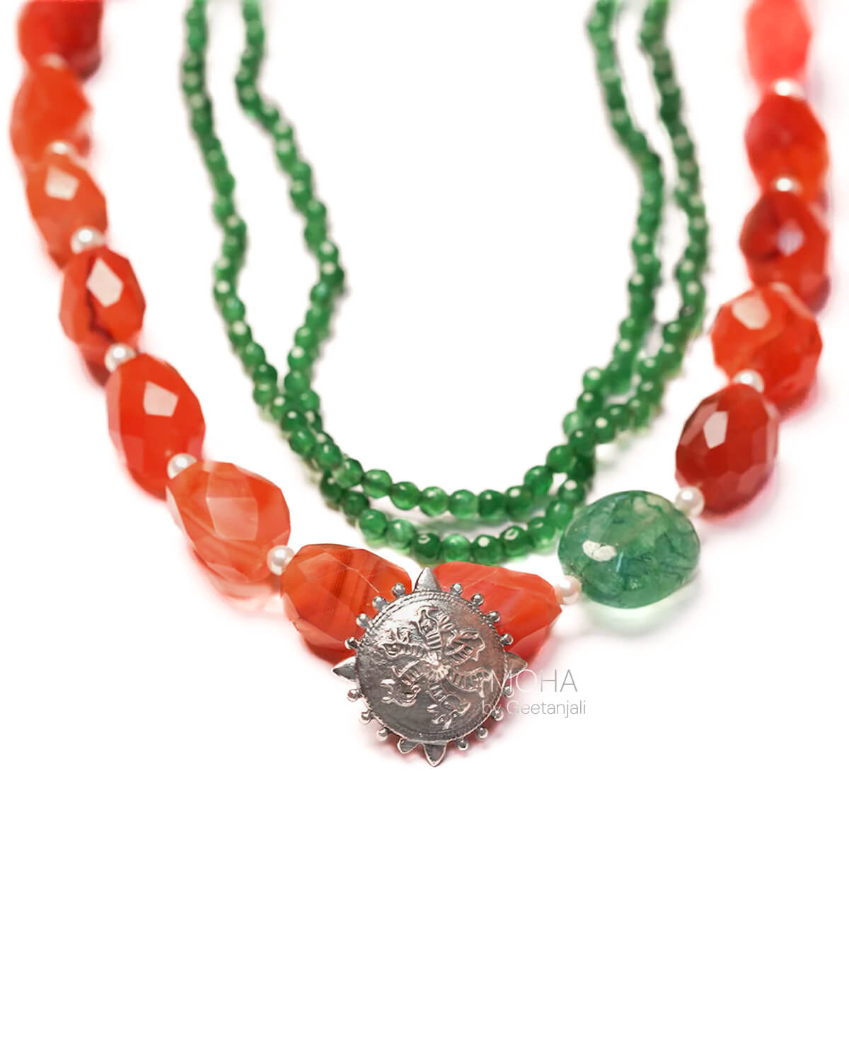 agni silver necklace by moha
