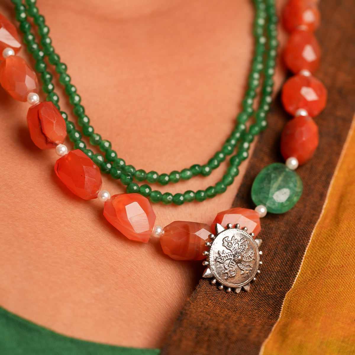 agni silver necklace by moha