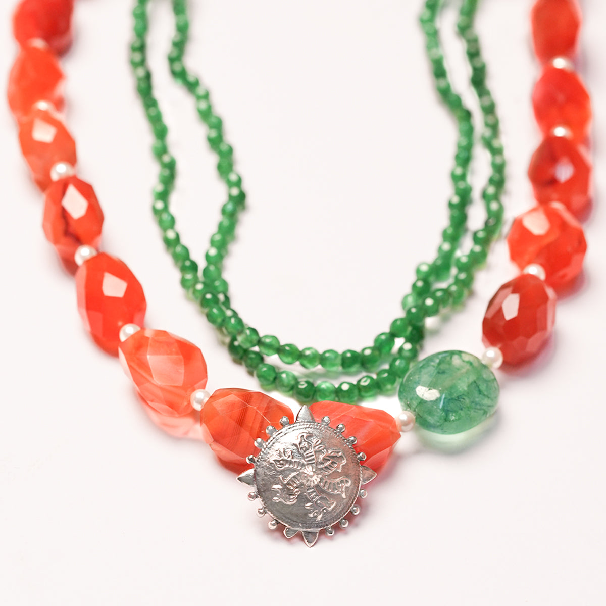 agni silver necklace by moha