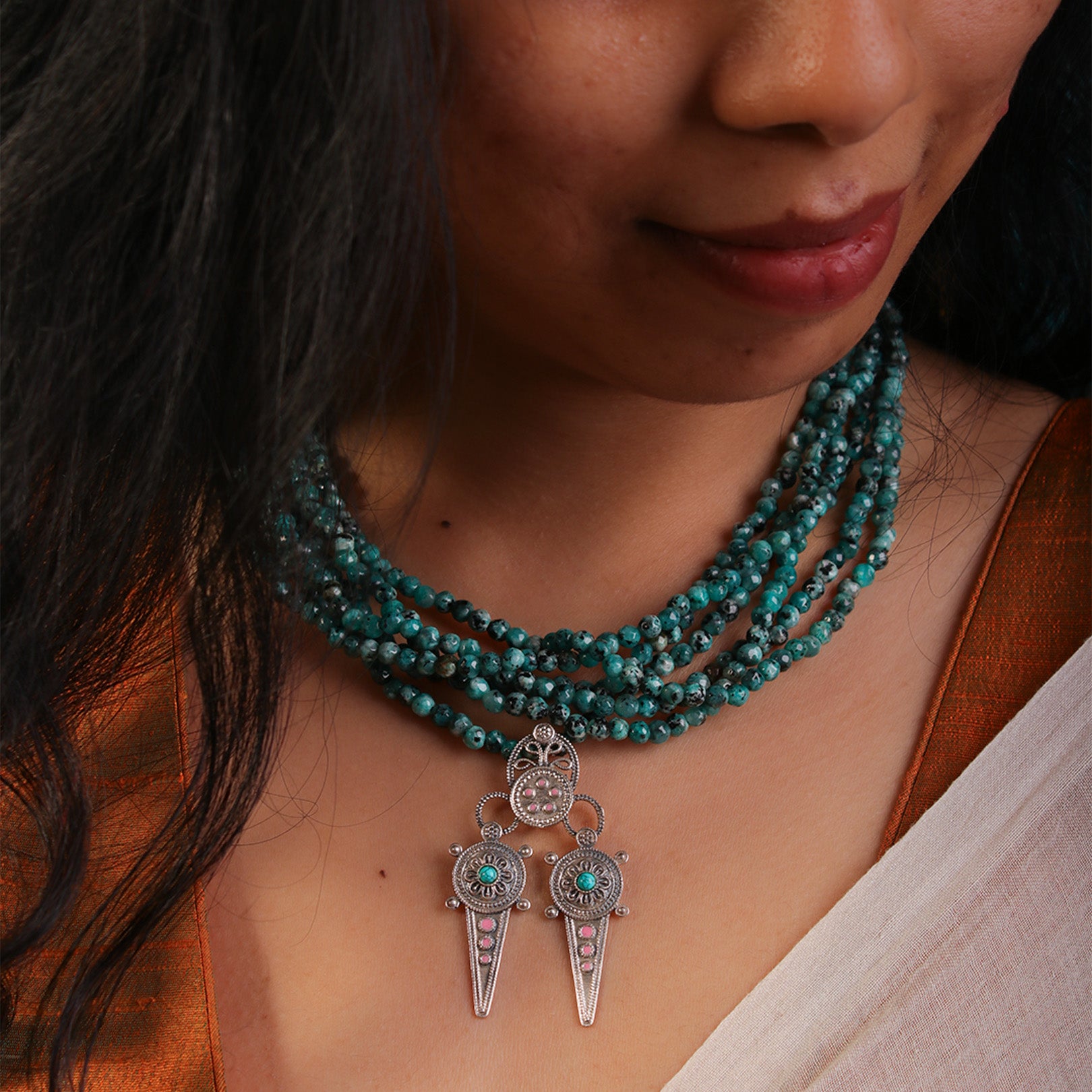 Ahir Silver necklace by MOHA
