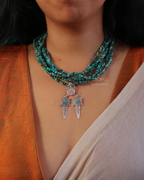 Ahir Silver necklace by MOHA