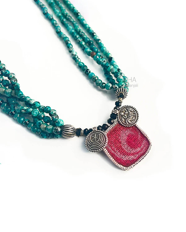 Ananta Silver Necklace by Moha
