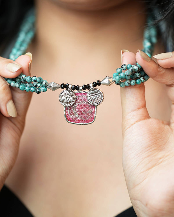 Ananta Silver Necklace by Moha