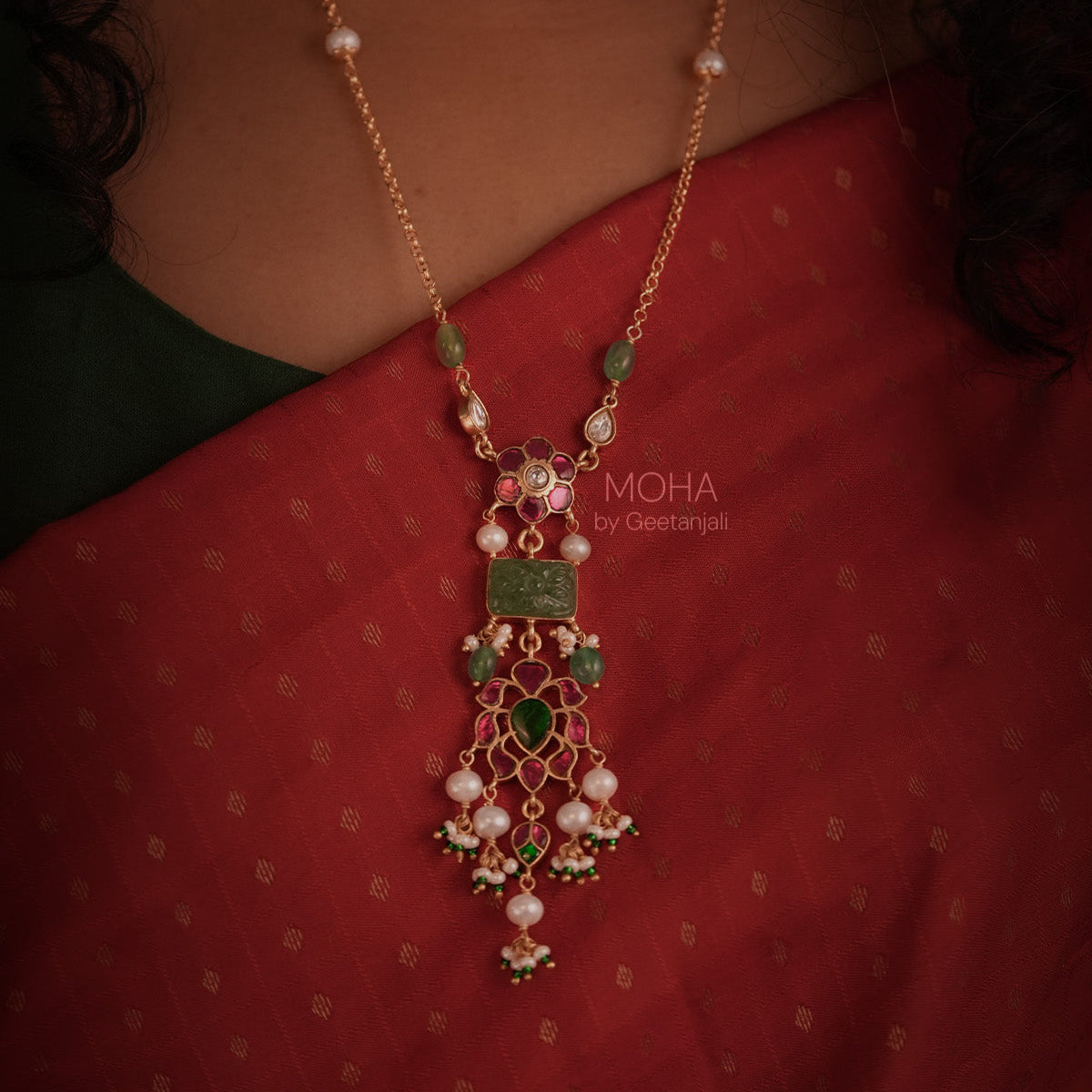 Anvi Silver Pendant with Chain by MOHA