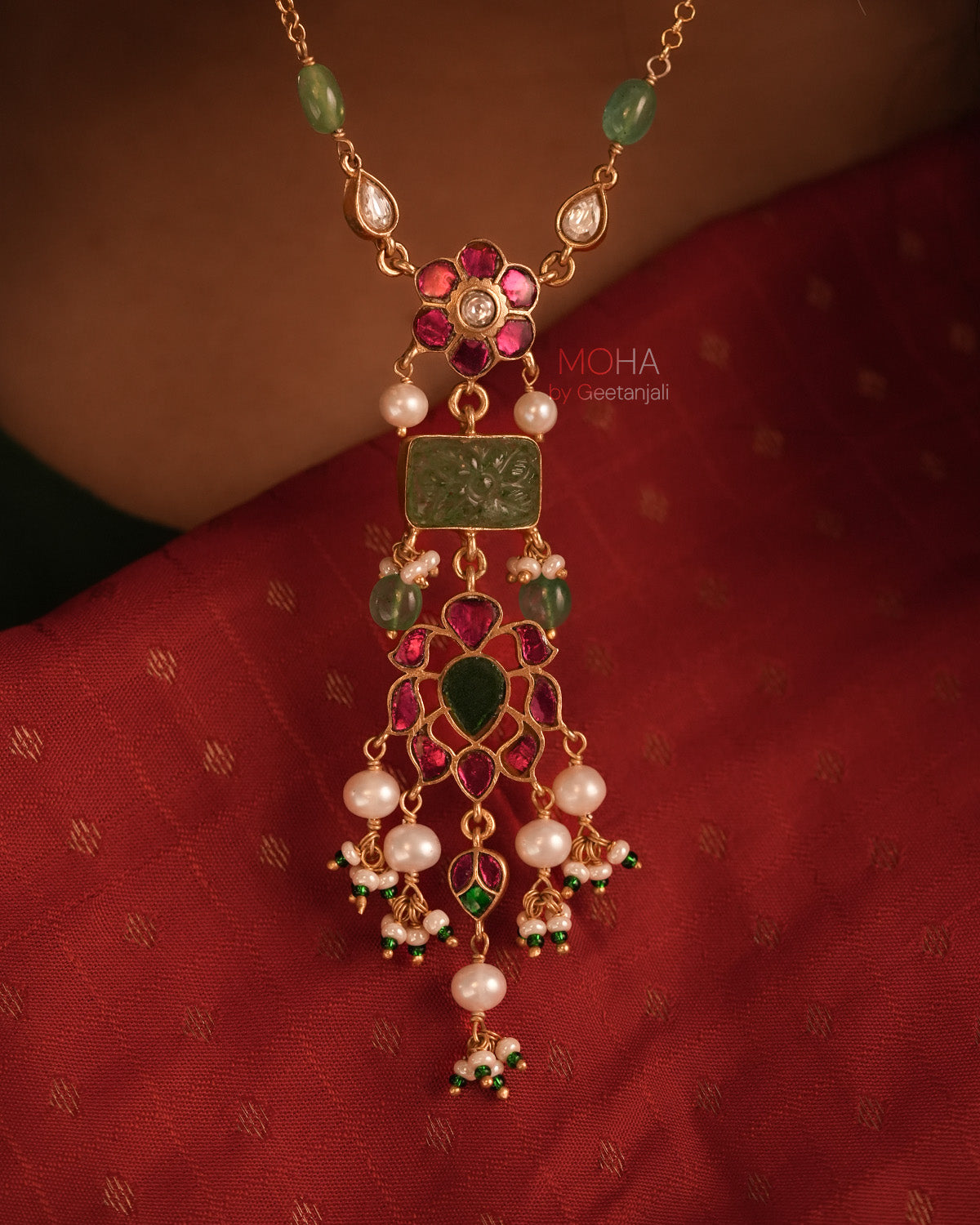 Anvi Silver Pendant with Chain by MOHA