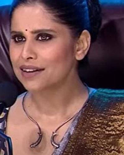 Harappa Mermaid Silver Necklace (Hasli) by MOHA