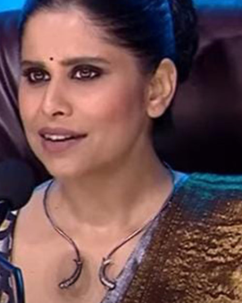 Harappa Mermaid Silver Necklace (Hasli) by MOHA