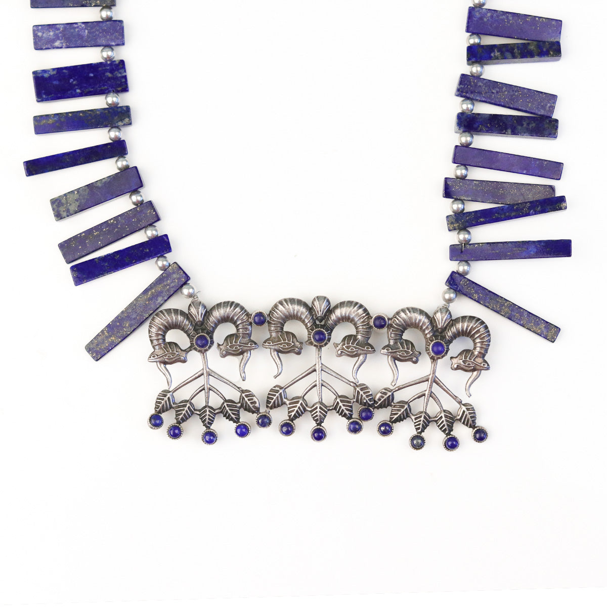 Shringa Silver Necklace By Moha