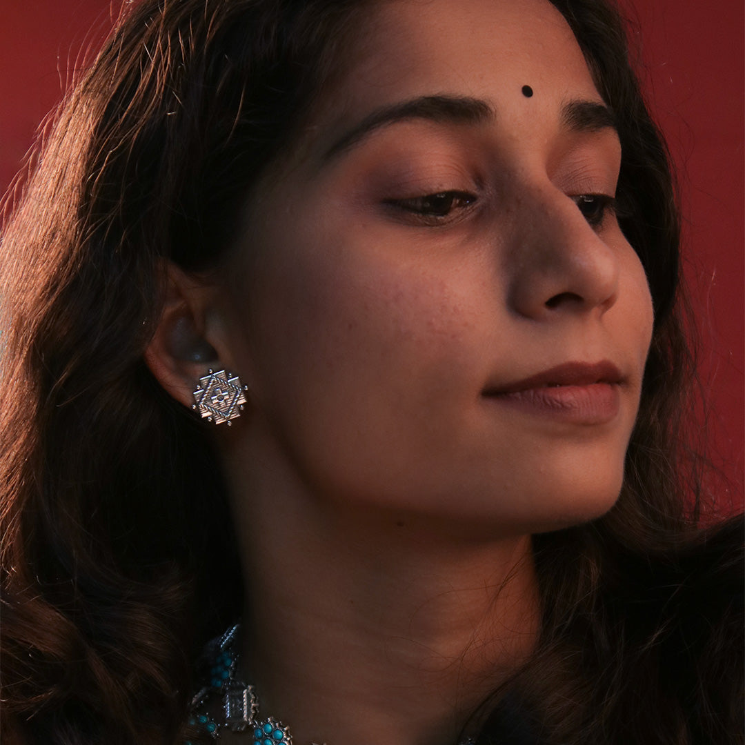 RatnaShakha Silver Earrings by MOHA