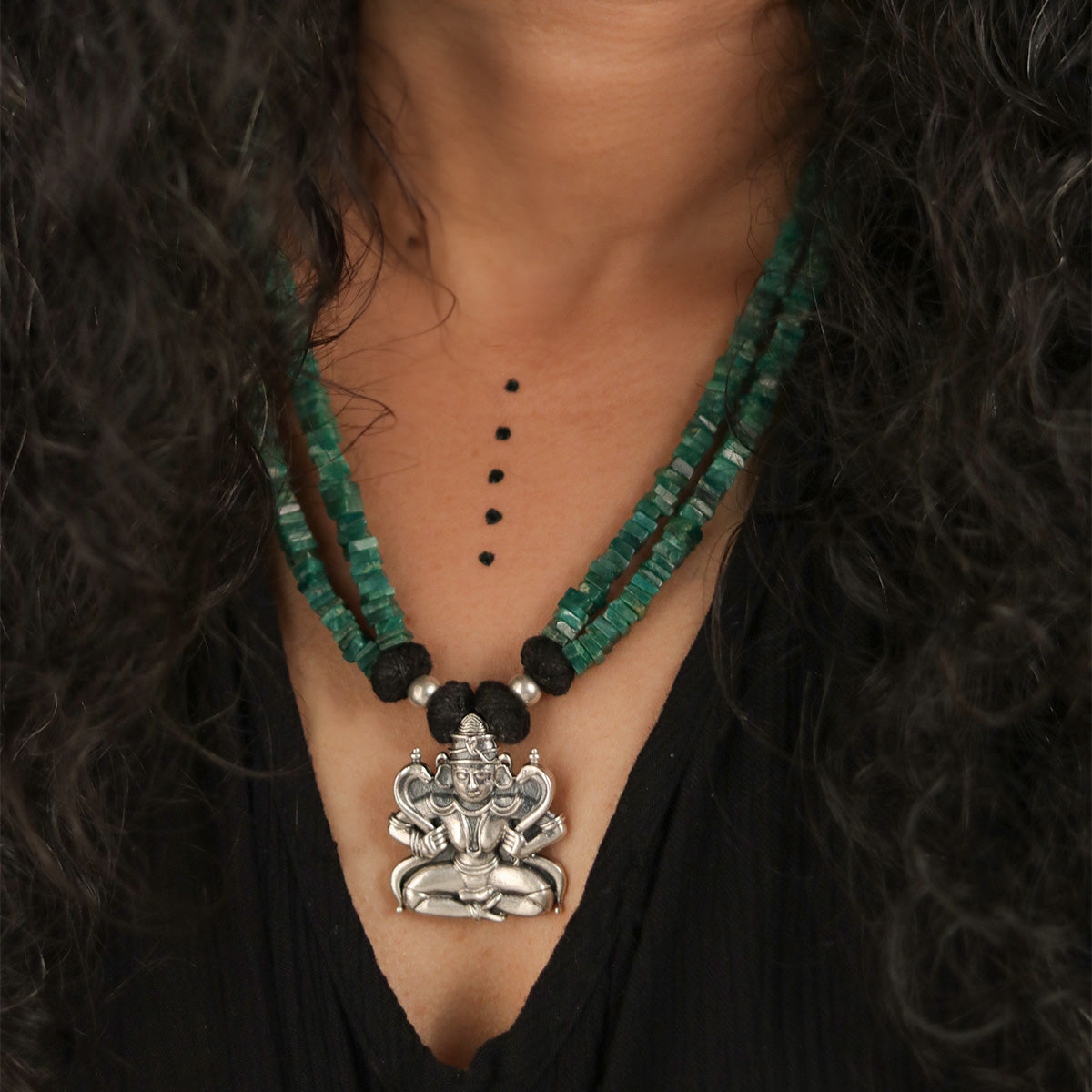 Brahmini Maya Silver Necklace By Moha