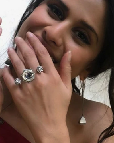 Cosmos Balance Silver Finger Ring By MOHA