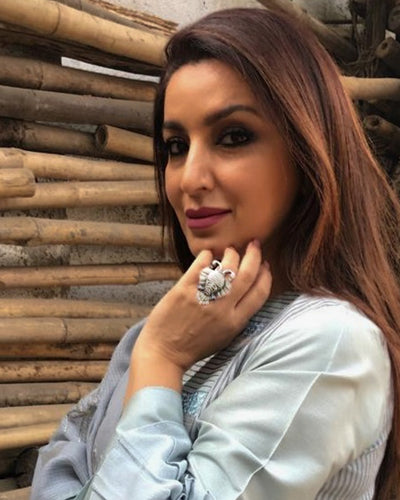 Aras (Gandabherunda) Silver Finger Ring (Big) by MOHA