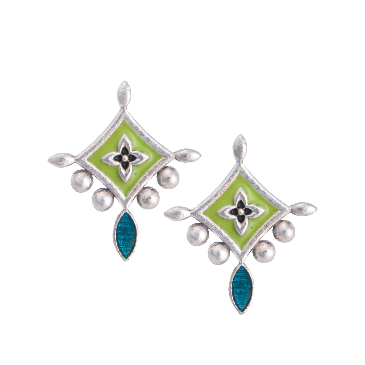 Kriti Silver Earrings by MOHA