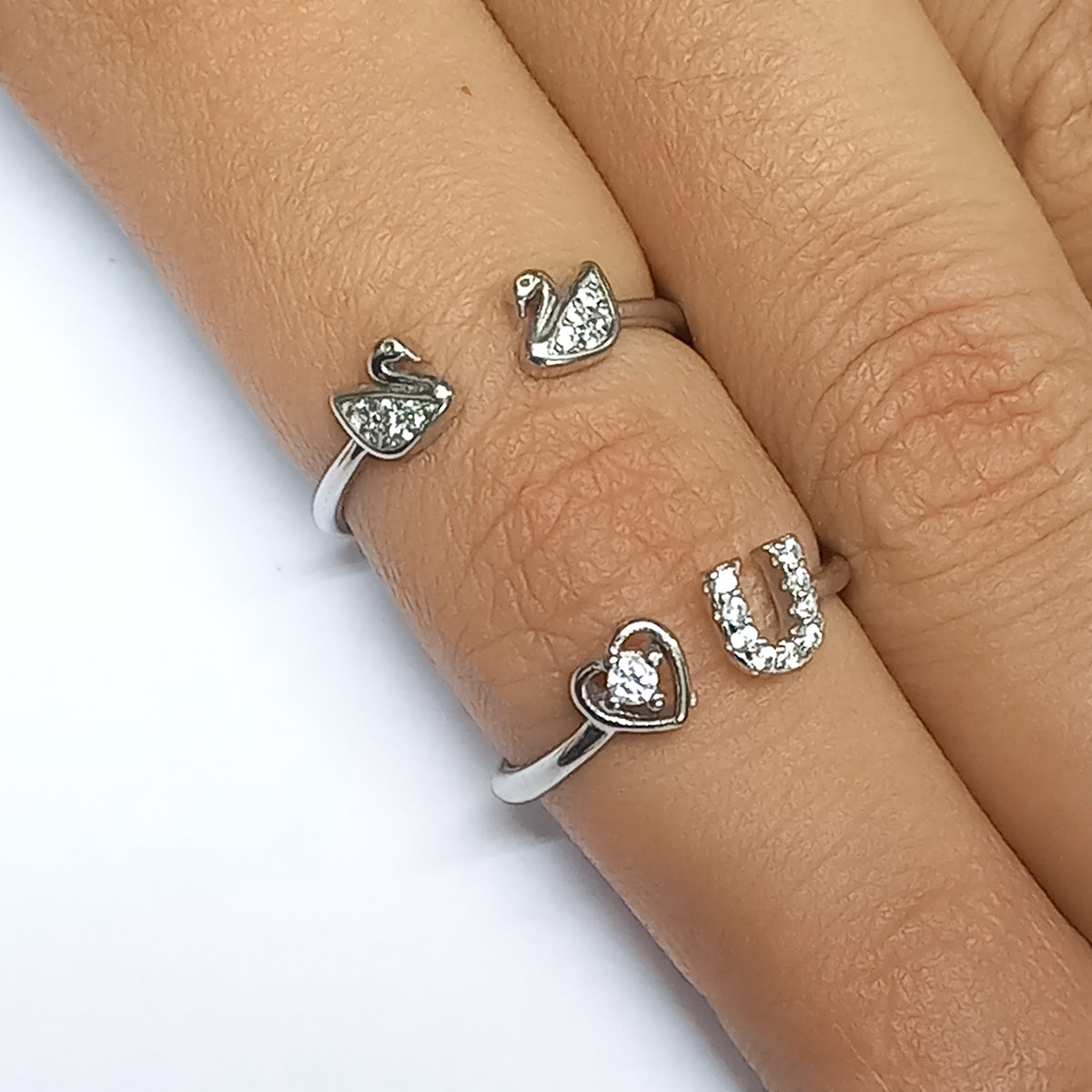 Prem Silver Rings Stack Of Three