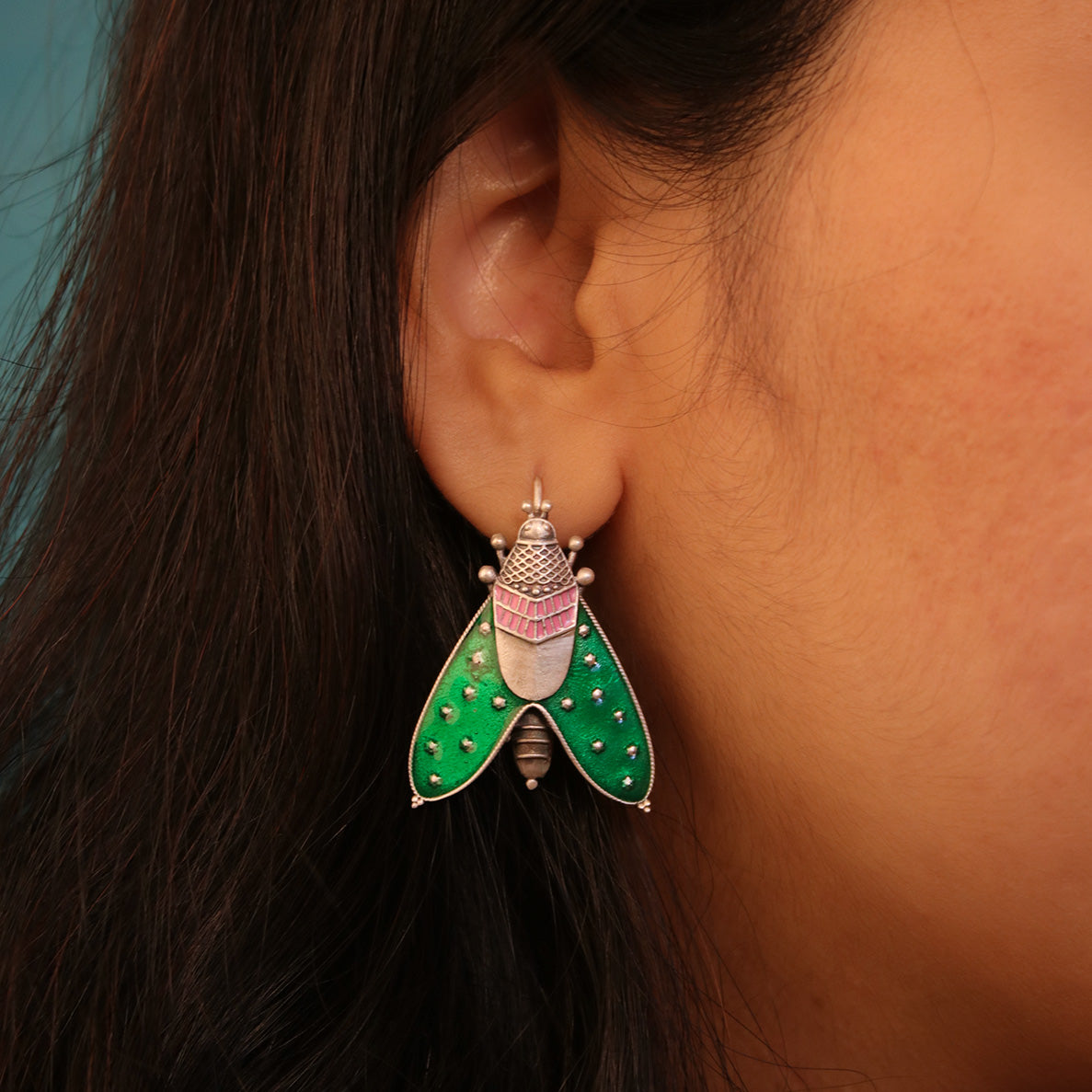 Patanga SIilver Earrings (Big) By MOHA